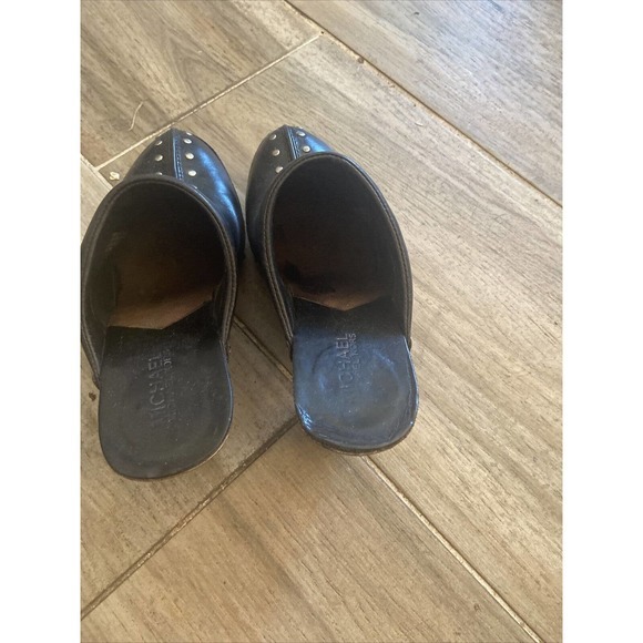Womens Michael Kors Leather Studed Mules-Size 8 - Picture 4 of 9